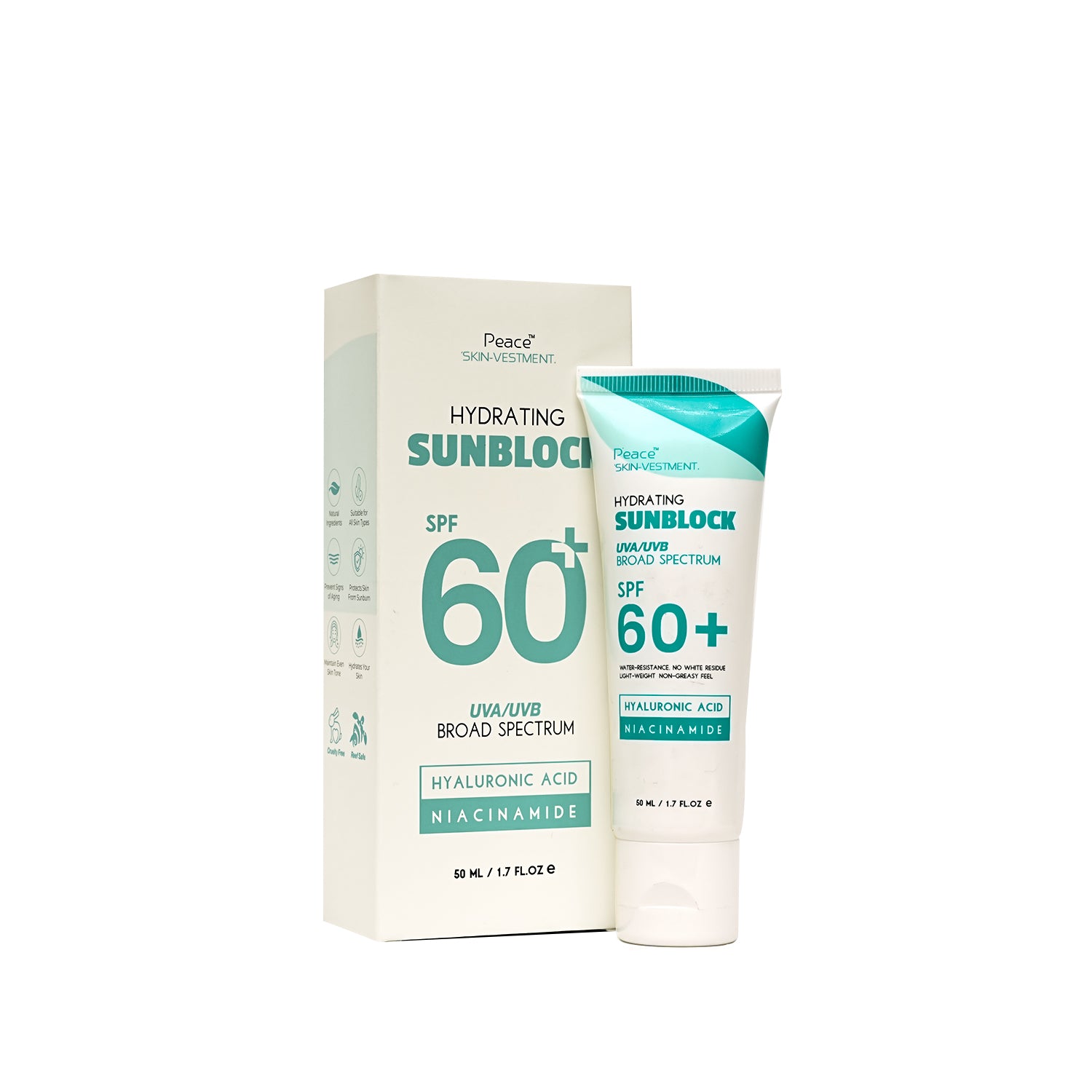 Sunblock SPF 60+ UVA UVB