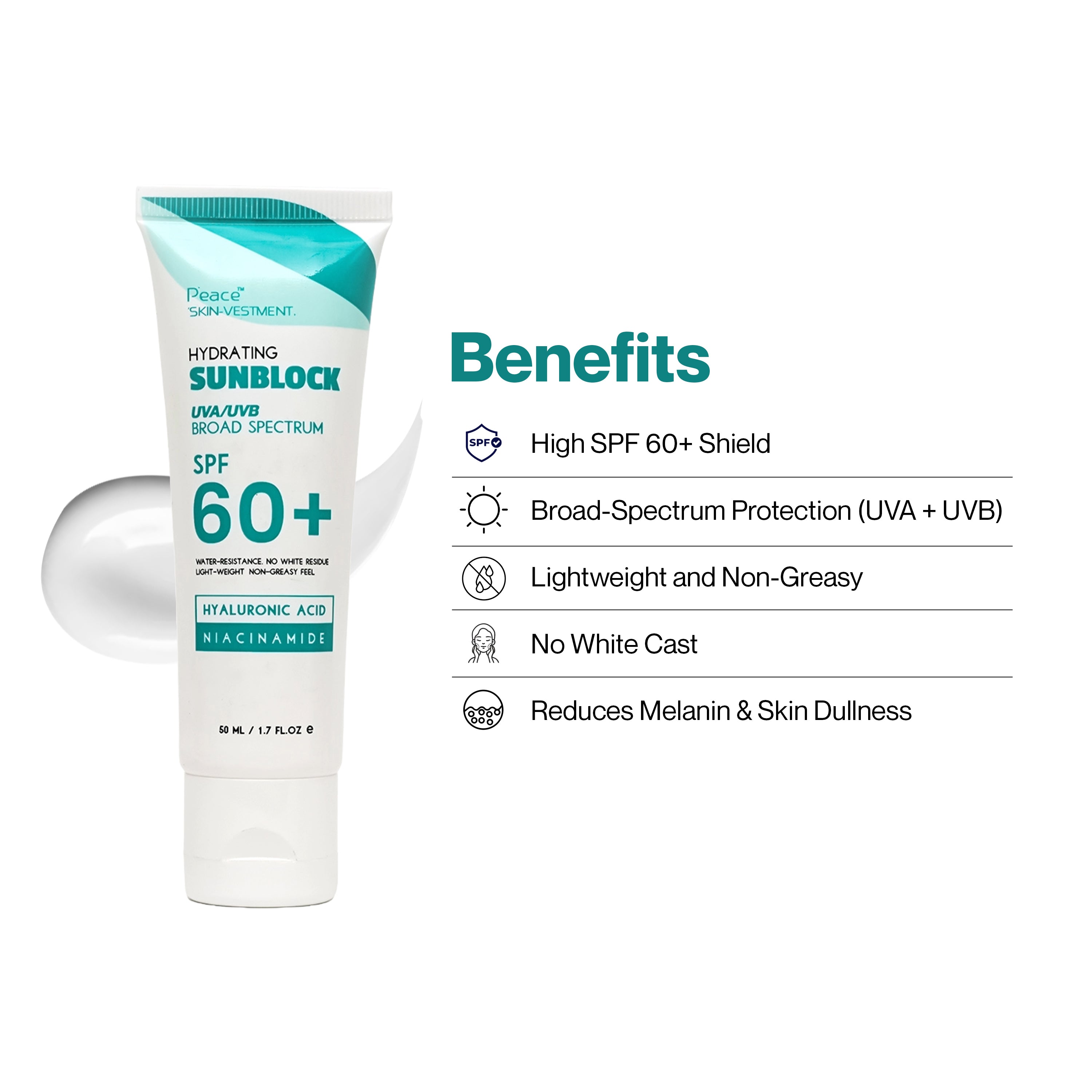 Sunblock SPF 60+ UVA UVB