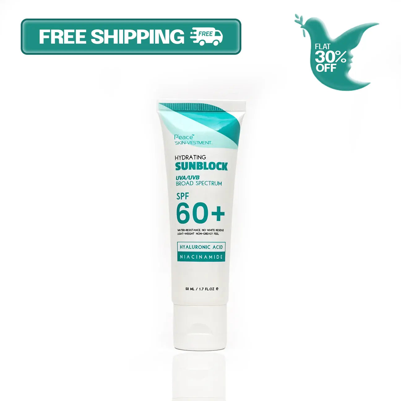 Sunblock SPF 60+ UVA UVB