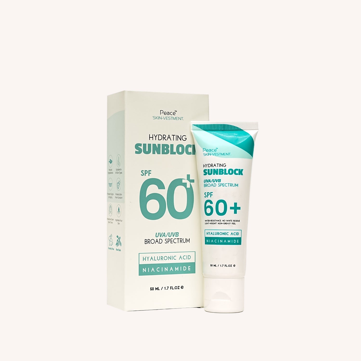 Sunblock SPF 60+ UVA UVB